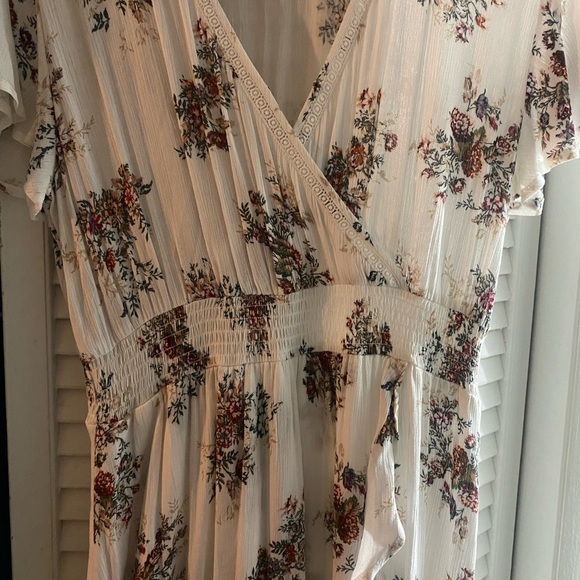 White Floral High Low Dress, L/XL - Picture 2 of 2